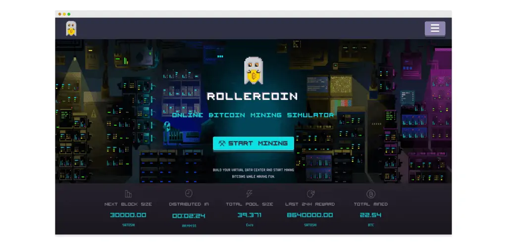 Captura de pantalla de Rollercoin