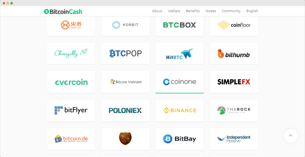 Bourse d'échange Bitcoin Cash 2