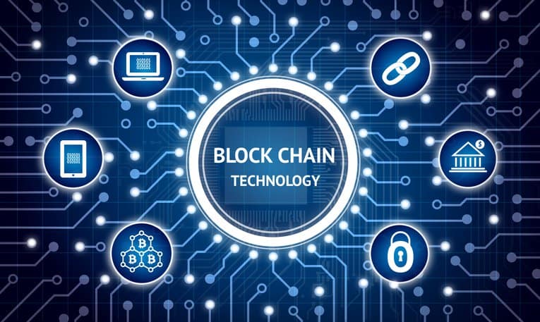 Tecnologia Blockchain Ledger de Corrente de Blocos Bitcoin Distribuído