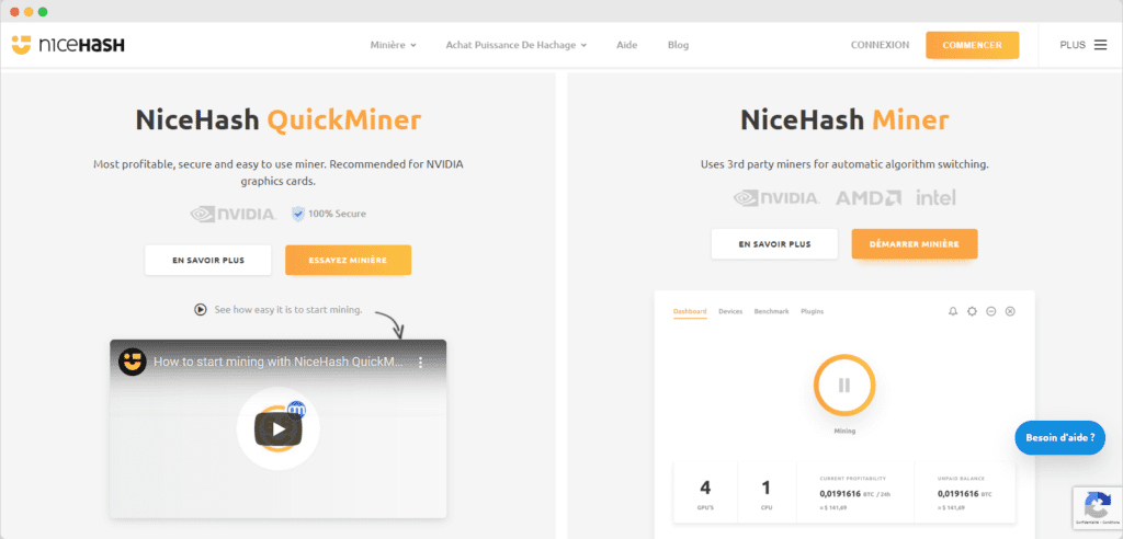 Nicehash Feature
