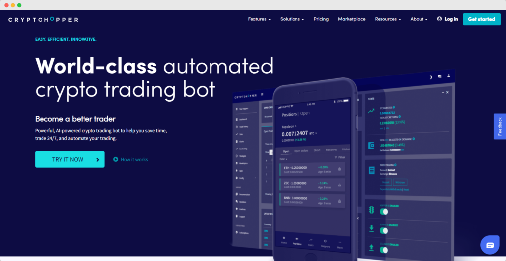 Cryptohopper Automated Trading Bot
